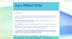 Desktop Screenshot of joyswaldorfdolls.com